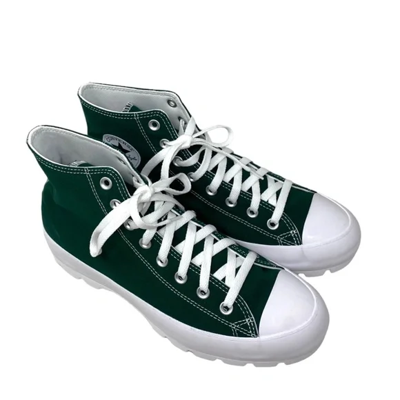 Converse Ctas Lugged Shoes Casual Canvas Green White Women Custom 571211C-WTGRWT - Picture 3 of 11